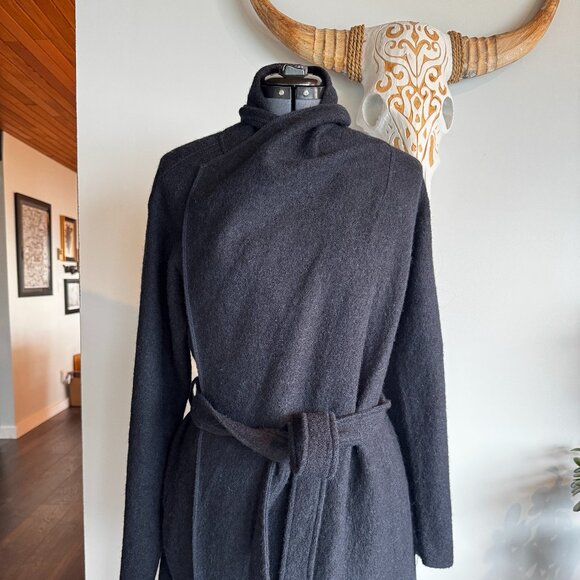 Kenari Wool Duster Sweater - Dark Blue Size 12 - Picture 3 of 9